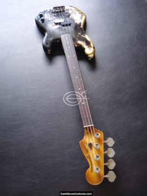 Fender Squier Precision Made in JapanBass Relic Gold Edition [Fretless] (SOLD) - Image 11