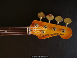 Fender Squier Precision Made in JapanBass Relic Gold Edition [Fretless] (SOLD) - Image 13