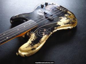 Fender Squier Precision Made in JapanBass Relic Gold Edition [Fretless] (SOLD) - Image 7