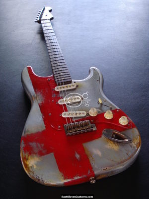 Fender Stratocaster 60th Anniversary Flag of England Aged Relic (SOLD) - Image 3