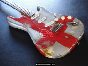 Fender Stratocaster 60th Anniversary Flag of England Aged Relic (SOLD) - Image 5
