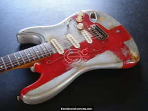 Fender Stratocaster 60th Anniversary Flag of England Aged Relic (SOLD) - Image 6
