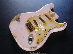 Fender Stratocaster Relic Shell Pink Allparts Replacement Body Made in USA (SOLD) - Image 9