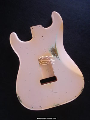 Fender Stratocaster Relic Shell Pink Allparts Replacement Body Made in USA (SOLD) - Image 3