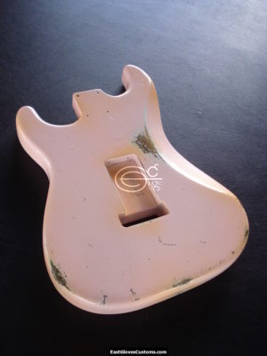 Fender Stratocaster Relic Shell Pink Allparts Replacement Body Made in USA (SOLD) - Image 5