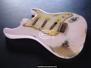 Fender Stratocaster Relic Shell Pink Allparts Replacement Body Made in USA (SOLD)