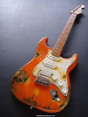 FENDER STANDARD STRATOCASTER HSS ORANGE AGED HEAVY RELIC (SOLD) - Image 3