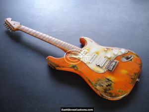 FENDER STANDARD STRATOCASTER HSS ORANGE AGED HEAVY RELIC (SOLD) - Image 8