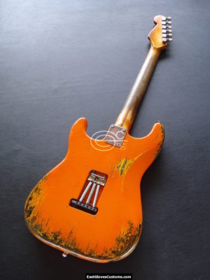 FENDER STANDARD STRATOCASTER HSS ORANGE AGED HEAVY RELIC (SOLD) - Image 9