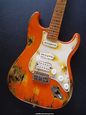 FENDER STANDARD STRATOCASTER HSS ORANGE AGED HEAVY RELIC (SOLD) - Image 4