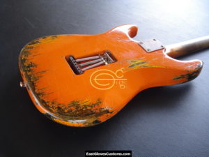 FENDER STANDARD STRATOCASTER HSS ORANGE AGED HEAVY RELIC (SOLD) - Image 7