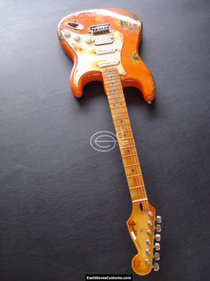 FENDER STANDARD STRATOCASTER HSS ORANGE AGED HEAVY RELIC (SOLD) - Image 10