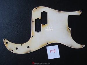 ( #P15 ) FENDER PRECISION BASS STYLE PICKGUARD RELIC DISTRESSED AGED (SOLD) - Image 6