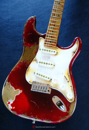 Fender Stratocaster Relic Wild Red Cherry 40th Anniversary Made in USA (SOLD) - Image 5