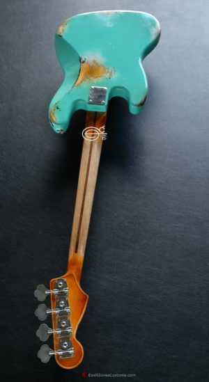FENDER STANDARD JAZZ BASS SEAFOAM GREEN HEAVY RELIC AGED (SOLD) - Image 11