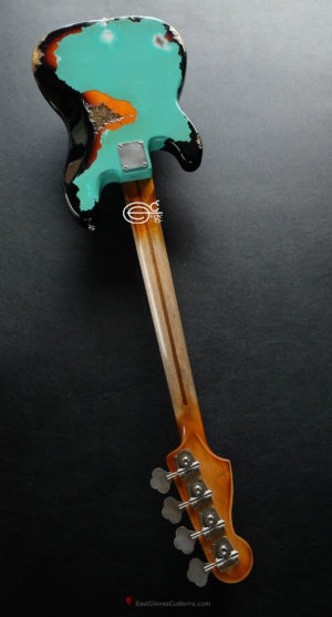FENDER STANDARD PRICISION BASS SEAFOAM GREEN OVER SUNBURST HEAVY RELIC AGED (SOLD) - Image 11