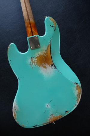 FENDER STANDARD JAZZ BASS SEAFOAM GREEN HEAVY RELIC AGED (SOLD) - Image 5