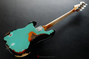FENDER STANDARD PRICISION BASS SEAFOAM GREEN OVER SUNBURST HEAVY RELIC AGED (SOLD) - Image 9
