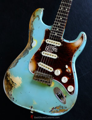 Fender Stratocaster Relic Daphne Blue 60th Anniversary (SOLD) - Image 4