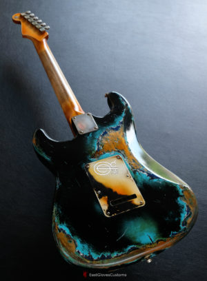 Fender Stratocaster 60th Anniversary Black on Blue Inspired by Joe Strummer Heavy Relic (SOLD) - Image 11