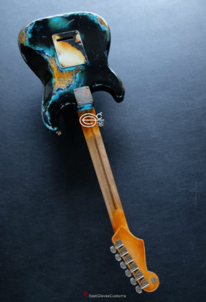 Fender Stratocaster 60th Anniversary Black on Blue Inspired by Joe Strummer Heavy Relic (SOLD) - Image 15