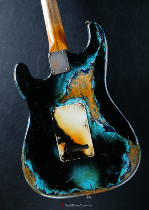 Fender Stratocaster 60th Anniversary Black on Blue Inspired by Joe Strummer Heavy Relic (SOLD) - Image 5
