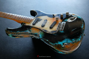 Fender Stratocaster 60th Anniversary Black on Blue Inspired by Joe Strummer Heavy Relic (SOLD) - Image 6