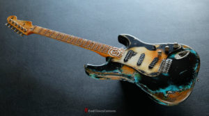 Fender Stratocaster 60th Anniversary Black on Blue Inspired by Joe Strummer Heavy Relic (SOLD) - Image 12