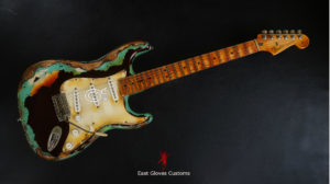 Fender Stratocaster Red Wine and Seafoam Blue Heavy Aged Relic by East Gloves Customs (SOLD) - Image 11