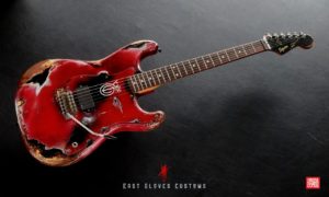 Squier ST-331 Stratocaster Red / Black Made in Japan Heavy Aged Relic by East Gloves Customs - Image 3