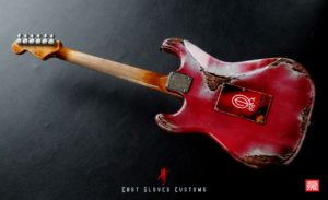 Squier ST-331 Stratocaster Red / Black Made in Japan Heavy Aged Relic by East Gloves Customs - Image 14