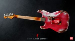 Squier ST-331 Stratocaster Red / Black Made in Japan Heavy Aged Relic by East Gloves Customs - Image 4