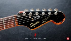 Squier ST-331 Stratocaster Red / Black Made in Japan Heavy Aged Relic by East Gloves Customs - Image 15