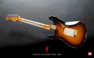 Fender Stratocaster Sunburst Paisley/Pelham Blue Heavy Relic by East Gloves Customs (SOLD) - Image 6