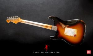 Fender Stratocaster Sunburst Paisley/Pelham Blue Heavy Relic by East Gloves Customs (SOLD) - Image 17
