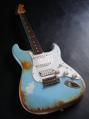 Fender Stratocaster Relic Daphne Blue HSS (Baby Blue) (SOLD)