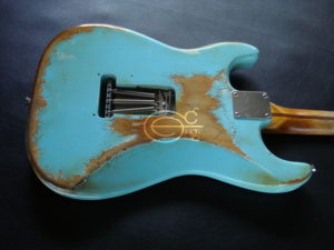 Fender Stratocaster Relic Daphne Blue HSS (Baby Blue) (SOLD) - Image 6