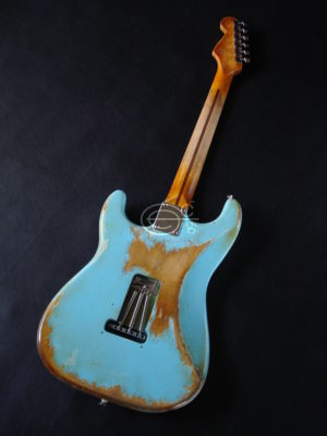 Fender Stratocaster Relic Daphne Blue HSS (Baby Blue) (SOLD) - Image 8