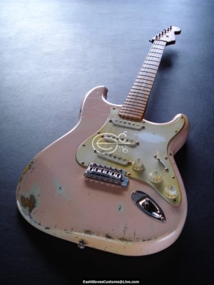 Fender Squier Series Stratocaster Shell Pink Relic (Vintage Tuners) (SOLD)