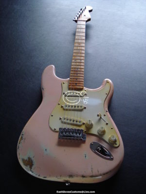 Fender Squier Series Stratocaster Shell Pink Relic (Vintage Tuners) (SOLD) - Image 6