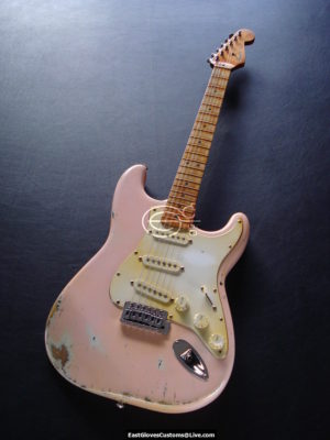 Fender Squier Series Stratocaster Shell Pink Relic (Vintage Tuners) (SOLD) - Image 7