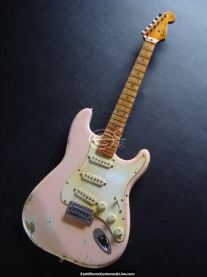 Fender Squier Series Stratocaster Shell Pink Relic (Vintage Tuners) (SOLD) - Image 8