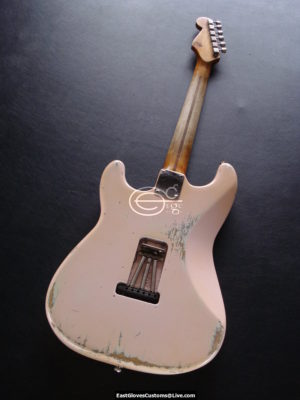 Fender Squier Series Stratocaster Shell Pink Relic (Vintage Tuners) (SOLD) - Image 9