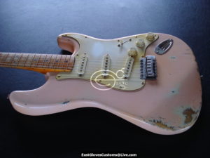 Fender Squier Series Stratocaster Shell Pink Relic (Vintage Tuners) (SOLD) - Image 10