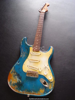 Fender Stratocaster Relic Teal Green Gold Edition (SOLD) - Image 5