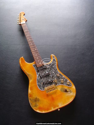 Fender Stratocaster Relic Gold Amber (SOLD) - Image 7