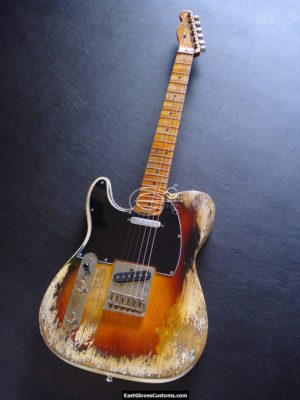Fender Telecaster Heavy Relic White on Sunburst [Left Handed] (SOLD) - Image 2