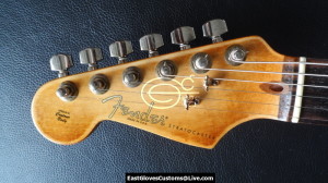 Fender Stratocaster Heavy Relic Vintage White Made in USA Gold Edition [Lefty Handed] (SOLD) - Image 12