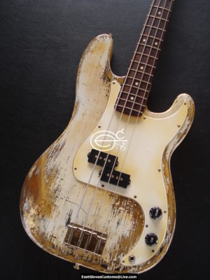 Fender Precision Bass Relic Vintage White Gold Edition (SOLD) - Image 9