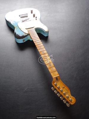 Fender Telecaster Heavy Relic Daphne Blue/Sunburst [Left Handed] (SOLD) - Image 11